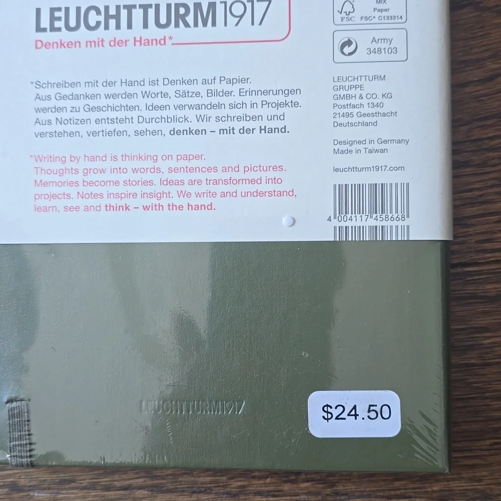 ❤️BUY 5 GET 3 FREE  Leuchtturm1917 Notebook Medium (A5), Hardcover, Lobster